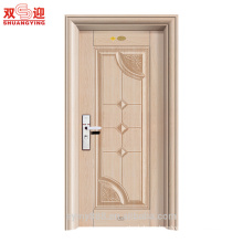 Delicate finishing security steel apartment building entry door made in China